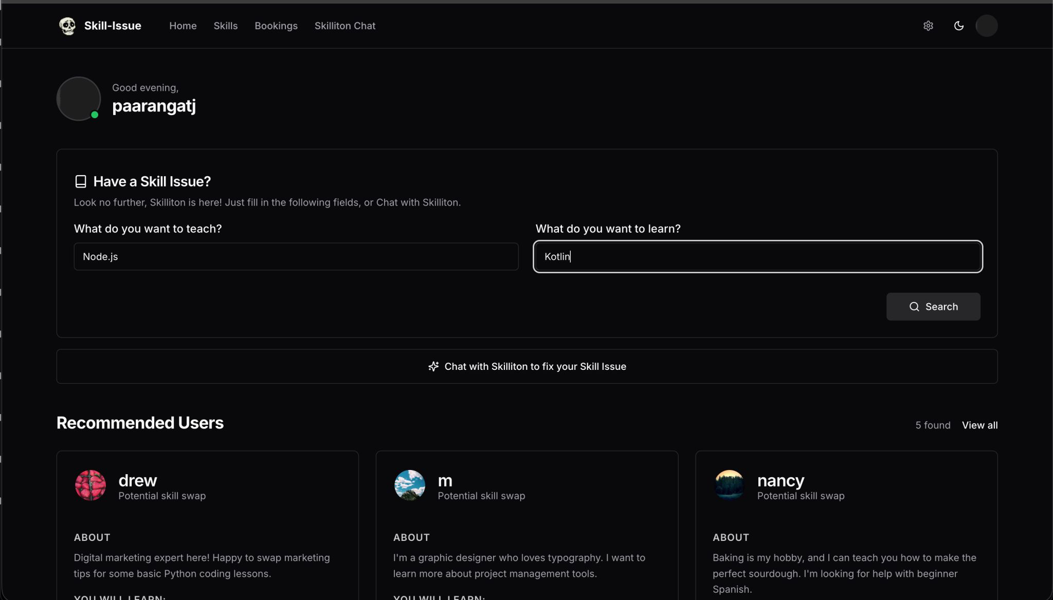Skill-Issue Platform